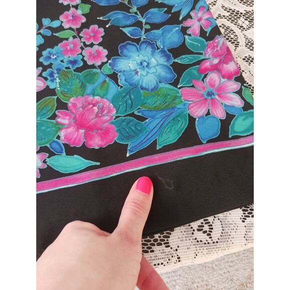 Repaired Vintage Floral Knee Length Skirt - Picture 11 of 15